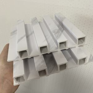 Revêtement mural WPC pour intérieur moderne, panneaux à lattes en bois massif, imperméables, décoratifs, panneaux muraux WPC - Product Image 1