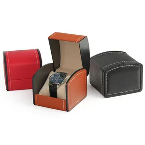 Manufacturer Custom Automatic Mechanical Watch Box Customizable Logo High Quality Luxury PU Leather Watch Packaging Box