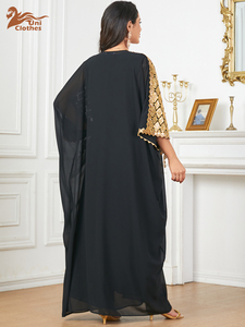 Kaftan marocain à sequins et diamants, Abaya africaine, Robe de soirée musulmane, Caftan, Robe de soirée, Boubou, Robe <span class=keywords><strong>Djellaba</strong></span> - Product Image 6