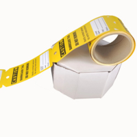 Etiqueta Indicadora de PVC Personalizada, Etiqueta de Seguridad Impermeable en Rollo