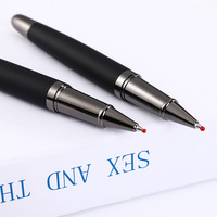 Stylo à roulettes de luxe pour hommes, style vip, avec logo personnalisé, en cuir souple et finition, pour hôtel, cadeau d'affaires