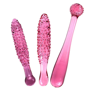 Adult <span class=keywords><strong>Anal</strong></span> Sexspielzeug mit Kristallglas <span class=keywords><strong>Dildo</strong></span> Perlen G-Punkt Butt Plug für Frauen und Männer Massage gerät Vagina stimulieren - Product Image 1