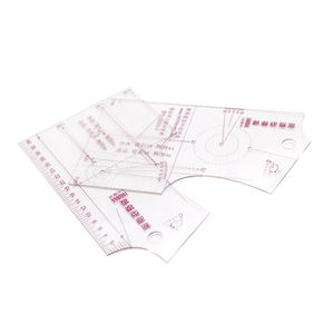 Juego de 3 Reglas Curvas de Plástico para Costura, Regla de Dibujo 1:5 para Sastre, Medición de Patrones de Costura, Diseño de Ropa DIY - Product Image 6