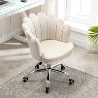Chaise de bureau d'étude de chaise de velours douce confortable de maison nordique