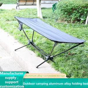 Factory Sale Extra Wide Sleeping Cots Lightweight Waterproof Folding Camping Bed Cot Outdoor Hammock Bed