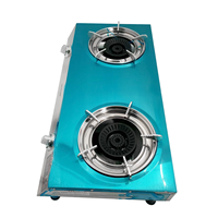 Brûleurs de cuisinière à gaz, brûleurs à gaz pour la cuisson intérieure et extérieure, en acier inoxydable, 2 brûleurs, cuisinières de cuisine domestiques