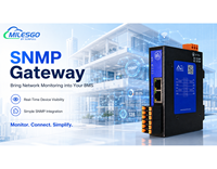 Milesgo SNMP2004-ARM, Gateway SNMP Industrial, Convertidor Modbus BACnet OPC UA MQTT para Monitoreo de Redes y BMS Inteligente