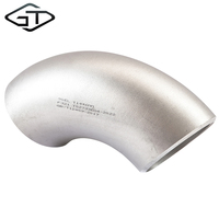 Raccord de tuyau coude de soudage bout à bout sans soudure a234 wpb 90 degrés pour le pétrole, acier inoxydable 304 316l 347l ms