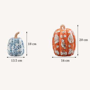 OT003-6 ハロウィン クリエイティブ 新トレンド パンプキン卓上装飾 セラミック手描きパンプキンフラワーベース ホームデコレーション用 - Product Image 6