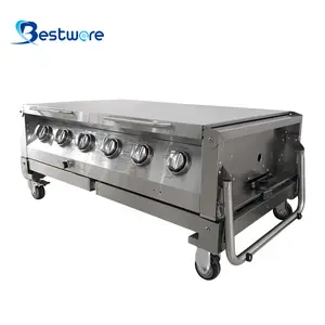 Machine Fabrikant Commerciële Rookloze Bbq Gas Grill Outdoor Rvs