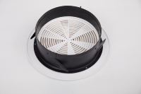 Capot de ventilation flexible en plastique ABS rond pour gaines et grilles HVAC, à économie d'énergie