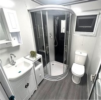 Maison Conteneur en Bois Extensible 40/20 Pieds Deux Chambres Design Respirant Style Moderne Milieu de Siècle Luxe Vie Supermarché