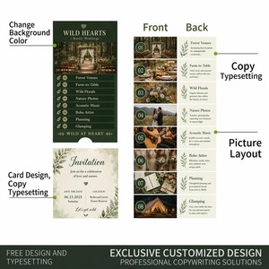 Tarjetas Promocionales Tipo Cascada para Ferias de Boda con Diseño de Pestaña Interactiva para Máxima Involucramiento del Visitante en los Stands - Product Image 4