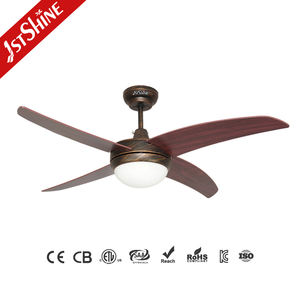 1stshine Style rétro 48 pouces lame MDF 6 vitesses télécommande DC Led ventilateur de plafond avec lumière - Product Image 2