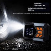Compresseur d'air portable sans fil 7,4 V pour pneus ABS, 150 PSI, 22 L/min, avec écran LCD numérique, rechargeable, pour voiture et vélo