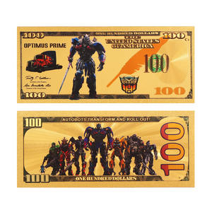 Billete Conmemorativo de <span class=keywords><strong>Optimus</strong></span> Prime con Temática de Películas Americanas <span class=keywords><strong>Transformers</strong></span>, Chapado en Oro de 24K, en Venta - Product Image 6