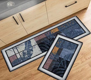 Fabrik preis Wasserdicht <span class=keywords><strong>2</strong></span> Stück Silikon Trocken dicke Kristall Samt Material Teppiche und Matten für die Küche - Product Image 1