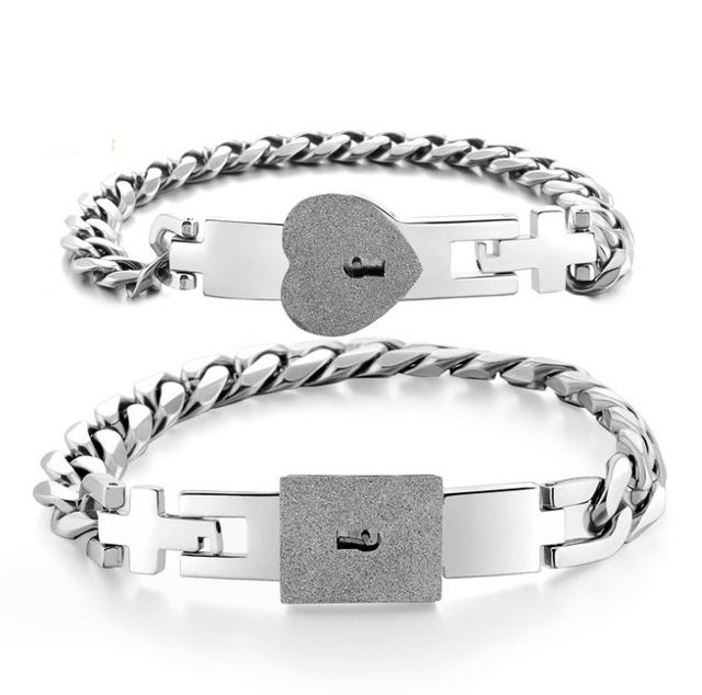 Stainless Steel Bracelet De Couple Long Distance Touch Bracelets for Couples Lovers