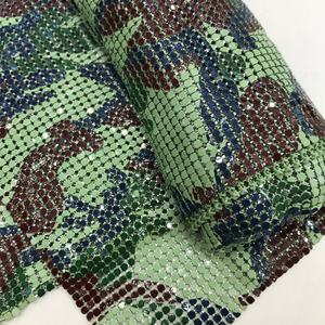 S107 motif Bling Bling métallique Sequin nappe aluminium métal maille cotte de mailles tissu pour la décoration de mariage de fête - Product Image 5