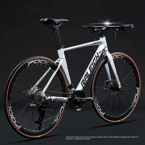 700C Teardrop Aero Road Bike-Aluminum Frame 700x28C Wheels Mechanical Disc Brakes 21 Speed 120kg Load Capacity Ergonomic 700C Al - Product Image 1