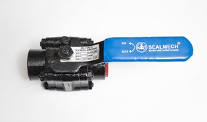 Vanne à boisseau sphérique en acier au carbone de classe 800 de haute qualité, 3 pièces, forgée A105, haute pression, filetée, à souder, à levier flottant, 1/2-2 - Product Image 2