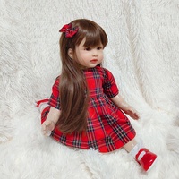Fabriqué en Chine, poupées de bébé en silicone pleine grandeur, pas cher, Boneca Reborn 60 cm avec accessoires pour poupées