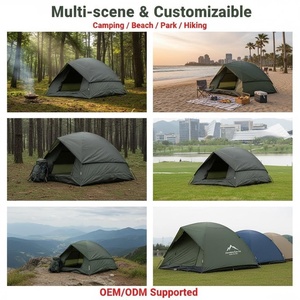 Camping Hiking <b>Tent</b> 5-6 People Double-Layer One Bedroom <b>Large</b> Space 1500-2000mm Waterproof Sun-Proof Four-Season Outdoor Jungle - Product Image 4