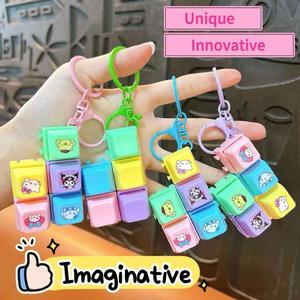 Custom Design Keycap Keyboard Click Fidget Cute Keychain Multiple Color Options Stim Toy Stress Relief - Product Image 2