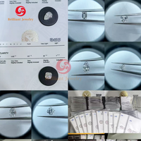 Bagues en diamant HPHT CVD certifiées IGI de haute qualité pour fiançailles et mariage, or 10K 14K 18K, diamant ovale cultivé en laboratoire