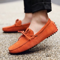 Mocassins décontractés pour hommes en cuir nubuck Dreamy Stark, à enfiler, semelle intermédiaire en EVA, rayés, respirants, légers et recyclables pour l'été