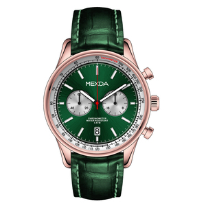 japón movimiento taquímetro cronógrafo función acero inoxidable caja hombres cuero de grano superior <span class=keywords><strong>reloj</strong></span> de pulsera - Product Image 5