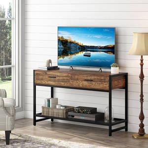 Çin antika tarzı Entryway depolama kahve Tv altın koridor ucuz konsol masa - Product Image 3