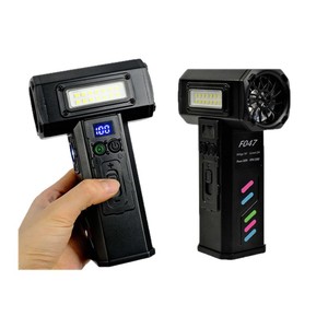 Souffleur à turbine haute vitesse portatif rechargeable avec lumière LED pour le nettoyage de voiture et l'utilisation en extérieur - Product Image 2