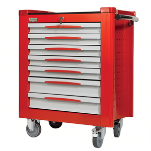 ตู้เก็บเครื่องมือ Fg 150D/7G พร้อมลิ้นชัก 7 ชั้น สีแดง แบบมีล้อ สำหรับซ่อมรถยนต์ - Product Image 2
