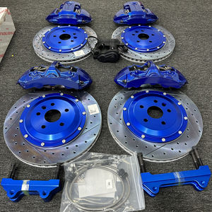 Kit de frein à disque à rotor 2 pièces pour <span class=keywords><strong>BMW</strong></span> E34 <span class=keywords><strong>E39</strong></span> E60/E61 F10 F90 Système de frein électrique pour voiture 6 pistons et 4 pots - Product Image 1