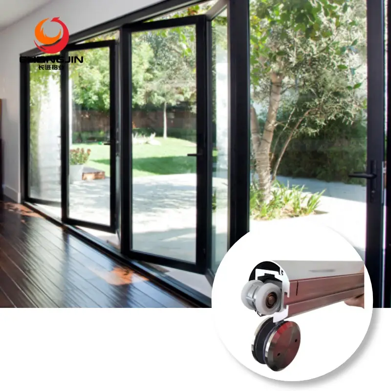 Anodized sliver closing sliding and swing door rollers