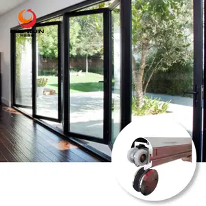 Anodized sliver closing sliding and swing door rollers