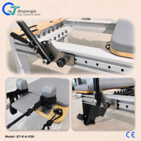 Machine de Pilates Reformer Professionnelle Portable en Aluminium avec 6 Ressorts Réglables – Équipement de Fitness pour Studio et Gym