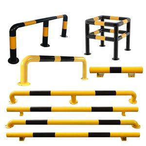 ตัวล็อกท่อเหล็กรูปตัวยูสำหรับจอดรถที่กั้นเพื่อป้องกันการชนกันรางป้องกันการจราจรสำหรับพื้นที่จอดรถ - Product Image 1