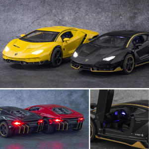 Coche Deportivo de Juguete Lamborghini <span class=keywords><strong>LP770</strong></span> de Metal a Escala 1:32 con Sonido, Luces y Retroceso, Modelo de Aleación para Niños - Product Image 4