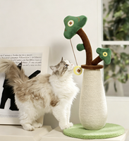 Joli griffoir pour chat en forme d'arbre porte-bonheur, griffoir pour chat en sisal écologique pour chats d'intérieur