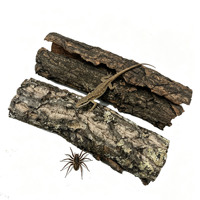 LEECORK Tubes en liège naturel vierge pour reptiles, tubes de grimpette en liège pour terrarium avec bouchons en liège