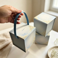 Boîtes cadeaux de luxe biodégradables pour bougies et parfums, avec couvercle magnétique, pour le Ramadan et l'Aïd