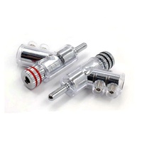 Connecteur de haute qualité en cuivre plein plaqué rhodium en forme de pistolet, fiche banane, fiche pour haut-parleur, connecteur sans soudure pour audio et vidéo