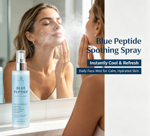 Spray apaisant au peptide bleu 120 ml, étiquette privée personnalisée, brume hydratante pour le visage pour tous types de peau - Product Image 6