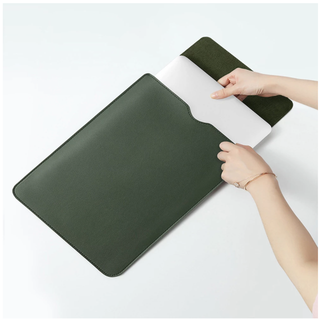 2021 Sleeve  Laptop PU Leather Bag Case  Notebook Leather Case Cover