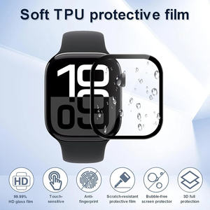 Film protecteur d'écran doux 3D 9H anti-rayures PMMA pour <span class=keywords><strong>Apple</strong></span> <span class=keywords><strong>Watch</strong></span> Series 11 42mm 46mm 10 9 8 7 - Product Image 5