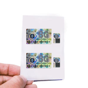 Autocollants holographiques d'hologramme personnalisés  anti-contrefaçon d'hologramme 3D avec l'étiquette de sécurité de code de - Product Image 4