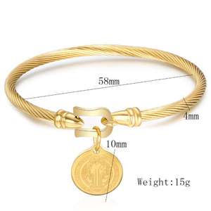 Bracelets inspiré du dieu de fer, pour femmes, bijou chrétien, vente en gros - Product Image 5