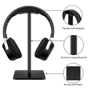 New Bee Custom Wholesale Black White Aluminum Alloy <strong>Headphone</strong> <strong>Stand</strong> Universal <strong>Headphone</strong> Holder for Desk - Product Image 4